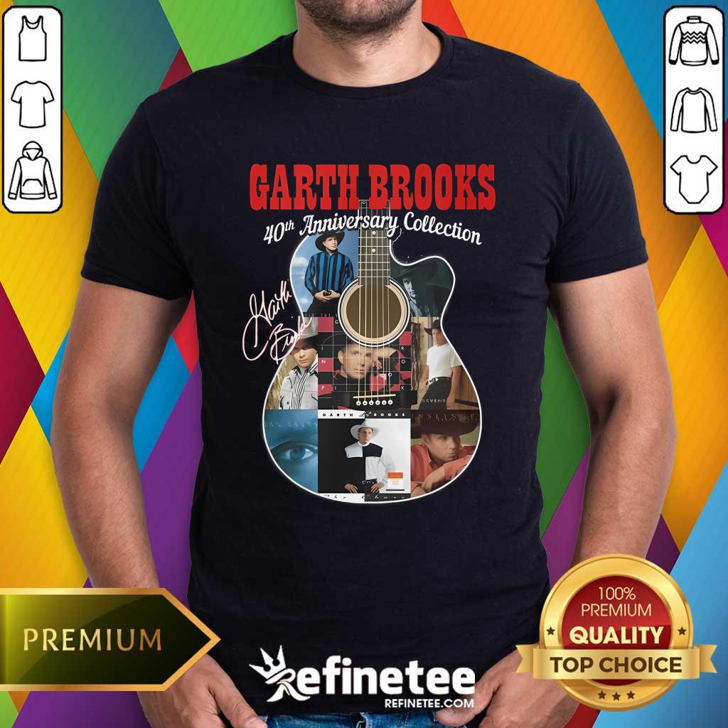 Shirt Official Garth Brooks 40th Anniversary Collection Signature T-Shirt