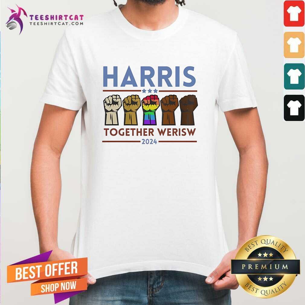 Shirt Official Harris Together We Rise 2024 Voting For Kamala T-Shirt