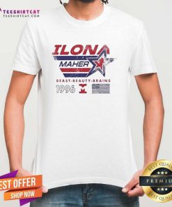 Official Ilona Maher Beast Beauty Brains 1996 T-Shirt