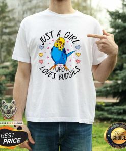 Official Just A Girl Who Loves Budgies T-Shirt