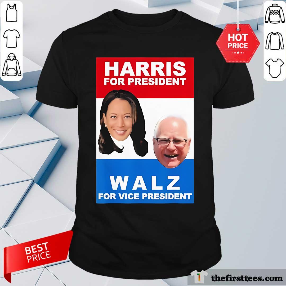 Shirt Official Kamala Harris Tim Walz 2024 Harris Walz President Elections T-Shirt