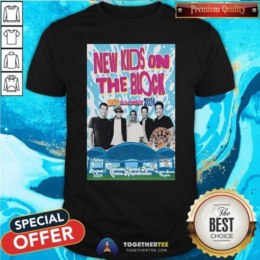 Official New Kids On The Block August 1 2024 Virginia Beach T-Shirt