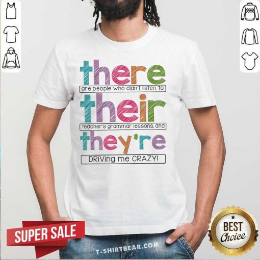 Official There Their They're Teacher T-Shirt