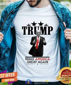Official Trump Giving 2 Thumbs Up President Trump Rally T-Shirt