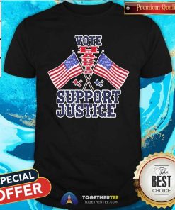Official Vote Harris Support Justice Vote For Harris T-Shirt