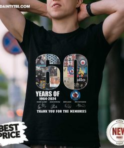 Original 60 Years Of 1964-2024 The Who Thank You For The Memories T-Shirt