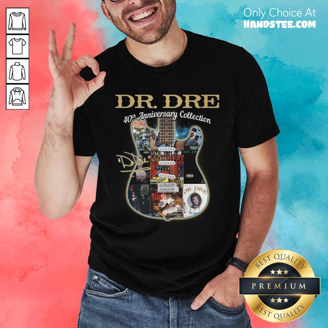 Shirt Original Dr Dre American Rapper 40th Anniversary Collection T-Shirt