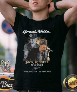 Original Great White Jack Russell 1960-2024 Signature Thank You T-Shirt