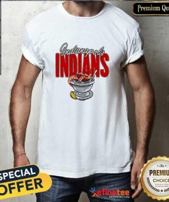 Original Indianapolis Indians White Shrimp Cocktail T-Shirt