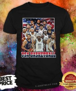 Original USA Basketball 2024 Summer Olympics Roster T-Shirt