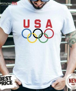Perfect Olympic Rings USA Logo T-Shirt