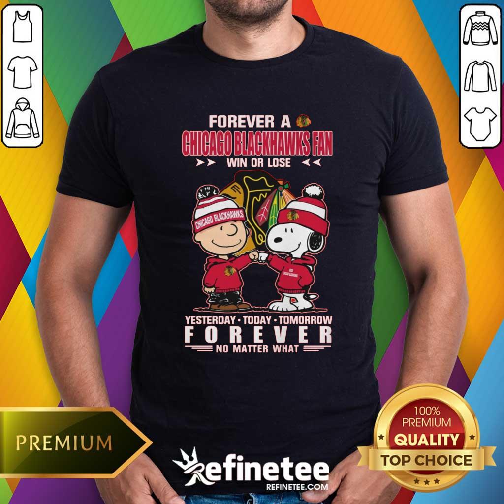 Shirt Premium A Chicago Blackhawks Fan Yesterday Today Tomorrow Forever T-Shirt
