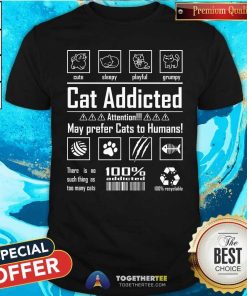 Premium Cat Addicted T-Shirt
