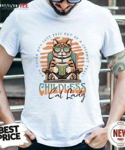 Premium Childless Cat Lady Kamala Shirt Kamala Harris Election T-Shirt