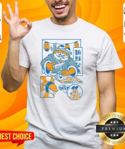 Premium Cute Garfield Shady Sushi T-Shirt