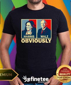 Premium Harris Waltz Obviously Tim Walz Kamala Harris 2024 T-Shirt