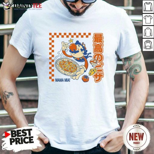 Premium Mario Pizza Time Mama Mia T-Shirt