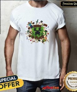 Premium Minecraft Save A Slice Creeper T-Shirt