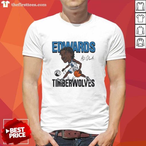 Premium Minnesota Timberwolves Anthony Edwards Signature T-Shirt