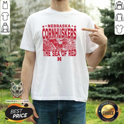 Premium Nebraska Huskers Gameday The Sea Of Red Crowd T-Shirt