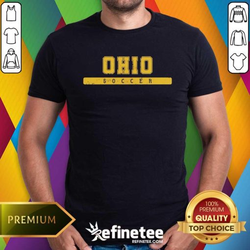 Premium Ohio Soccer Yellow Vintage T-Shirt
