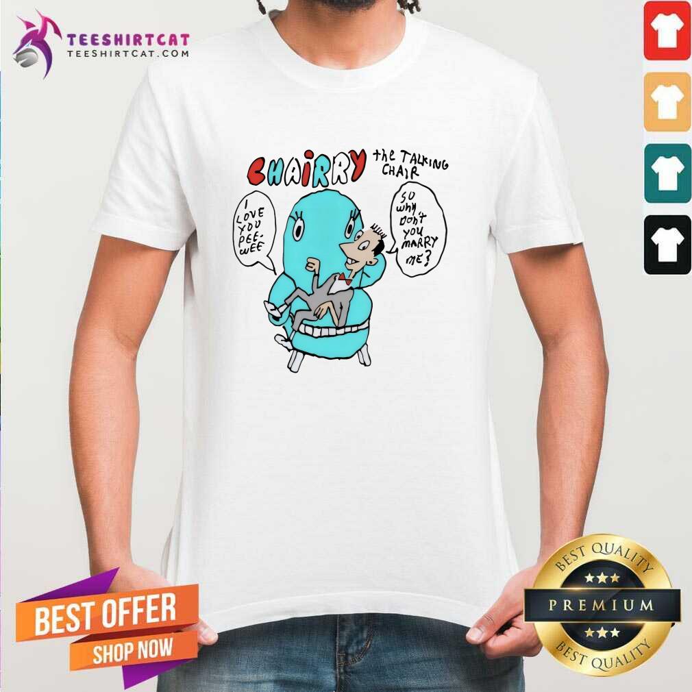 Shirt Premium Pee-Wee Herman Chairry The Talking Chair Drawing T-Shirt