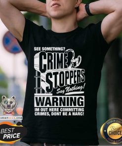 Premium See Something Crimestoppers Say Nothing T-Shirt