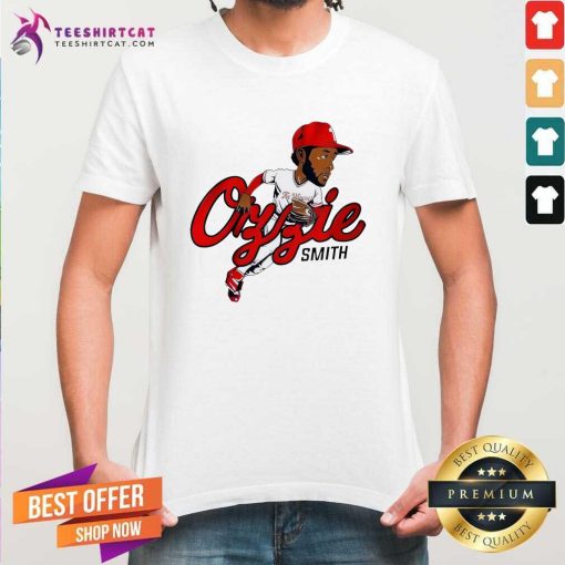 Pretty St. Louis Cardinals Ozzie Smith Caricature T-Shirt