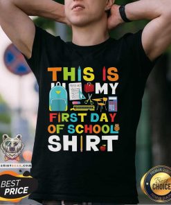 Pretty This Is My First Day Of School T-Shirt
