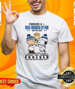 Top A Real Madrid CF Fan Yesterday Today Tomorrow Forever T-Shirt