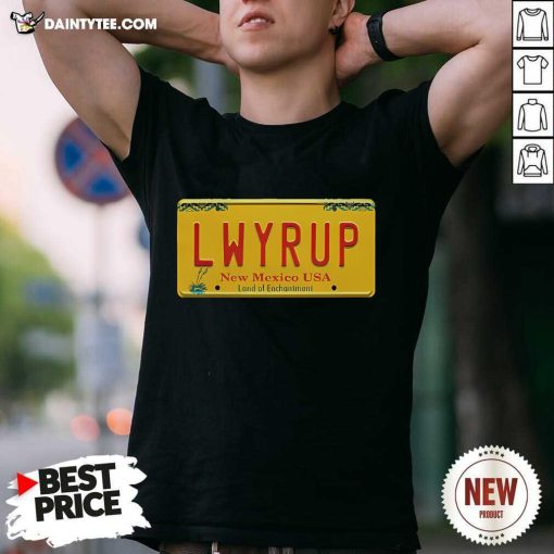 Top Better Call Saul LWYRUP Plate Nerd T-Shirt