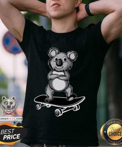 Top Cool Koala Skateboard T-Shirt