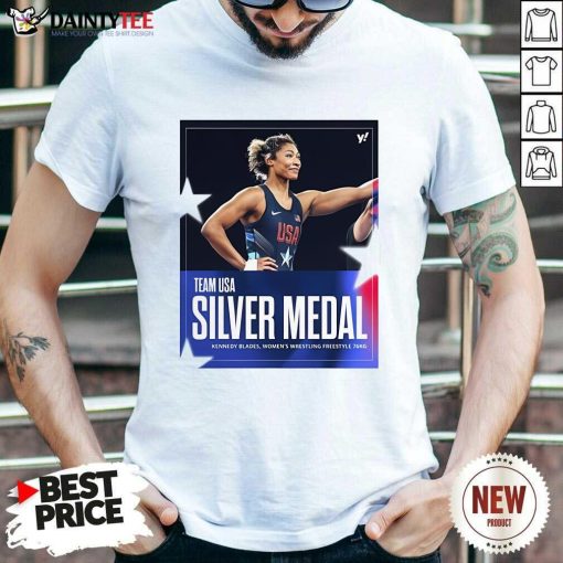 Top Kennedy Blades Team USA Silver Medal Women’s Olympic Paris T-Shirt