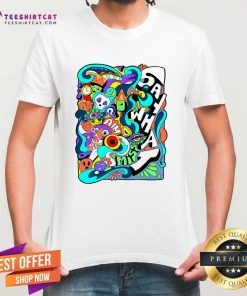 Top Lively Scribbles Doodle Oversized T-Shirt