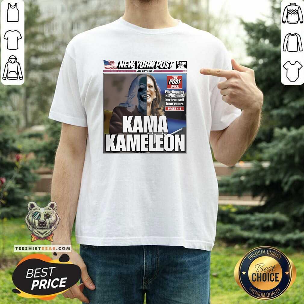 Shirt Top New York Post Late City Final Kama Kameleon T-Shirt