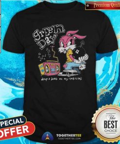 Top Rock Roll Repeat Forever Green Day Corvette Bunny T-Shirt