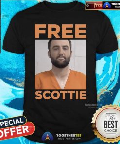 Top Scottie Scheffler Arrest Free Scottie Mugshot T-Shirt