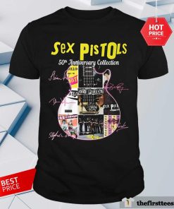 Top Sex Pistols 50th Anniversary Collection Signatures T-Shirt