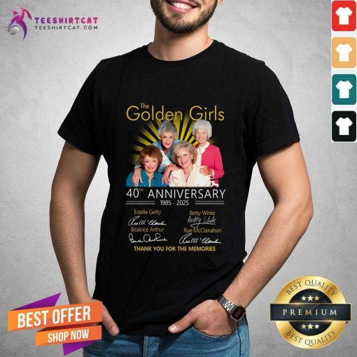 Awesome The Golden Girls 40th Anniversary 1985-2025 T-Shirt