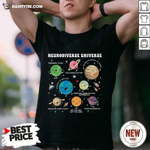 Awesome Autism Awareness Neurodiverse Universe Teacher T-Shirt