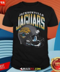Awesome Jacksonville Jaguars Gradient Helmet T-Shirt