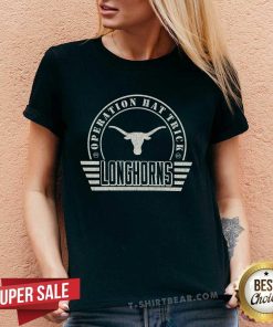 Awesome Operation Hat Trick Texas Longhorns V-neck