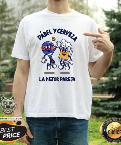 Awesome Padel Y Cerveza La Mejor Pareja T-Shirt