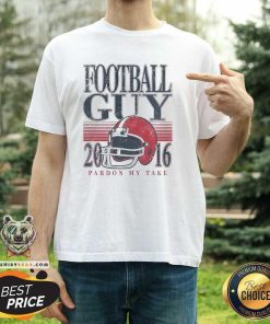 Awesome Pardon My Take Football Guy Helmet 2016 T-Shirt