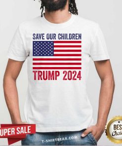 Awesome Save Our Children Stop Human Trafficking Trump 2024 T-Shirt