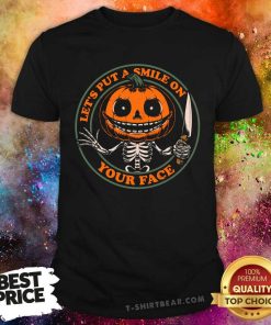 Awesome Smiling Creepy Pumpkin Halloween T-Shirt