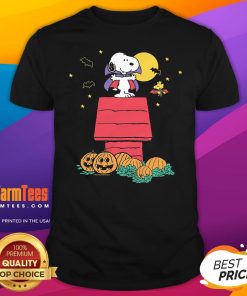 Awesome Snoopy And Woodstock Vampire Halloween T-Shirt