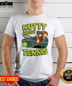 Awesome Squirrel Nutty About Tennis T-Shirt