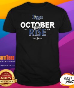 Awesome Tampa Bay Rays October Rise 2024 Postseason T-Shirt