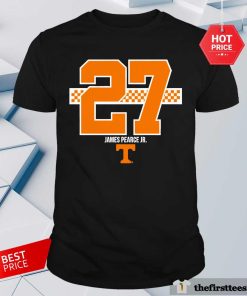 Awesome Tennessee Football James Pearce Jr. 27 Stripe T-Shirt